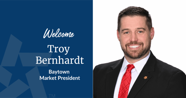 Troy Bernhardt named Baytown Market President