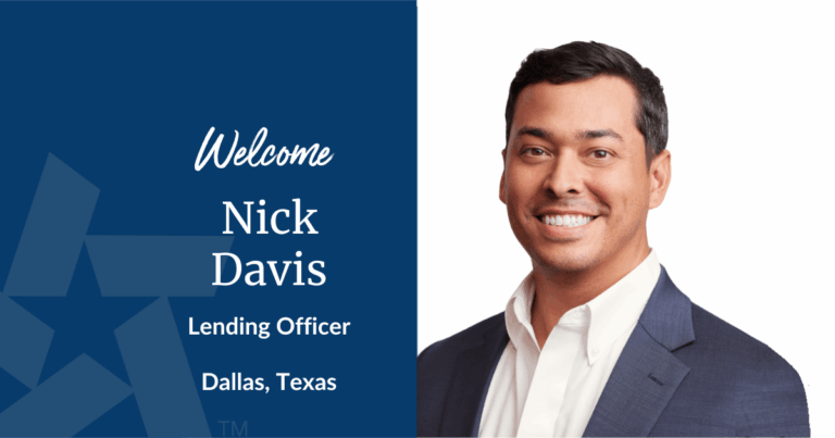 Texas Regional Bank Welcomes Nick Davis as Lending Officer in Park Cities