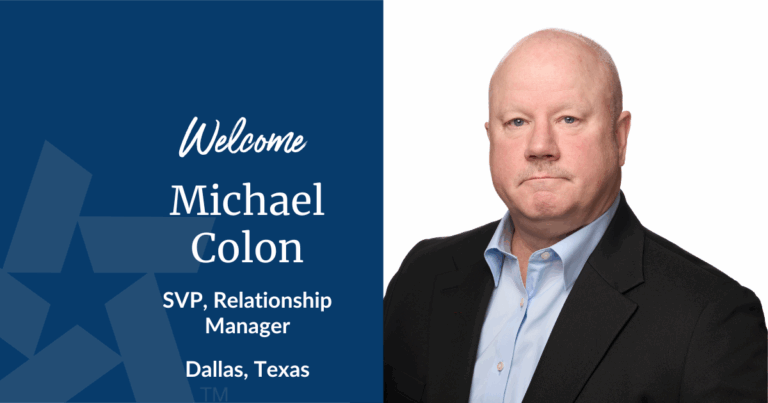 TRB Welcomes Michael Colon as SVP Lending Officer in Dallas