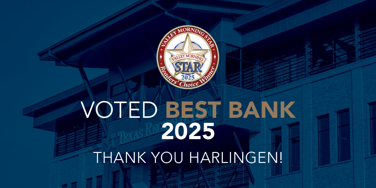 TRB Voted Best Bank in Harlingen in 2025