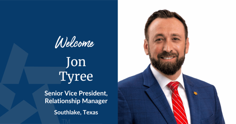 TRB Welcomes: Jon Tyree, Senior Vice President, Relationship Manager