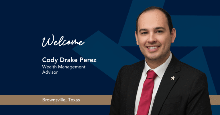 TRB Trust & Wealth Management Welcomes Cody Drake Perez as Wealth Management Advisor in Brownsville