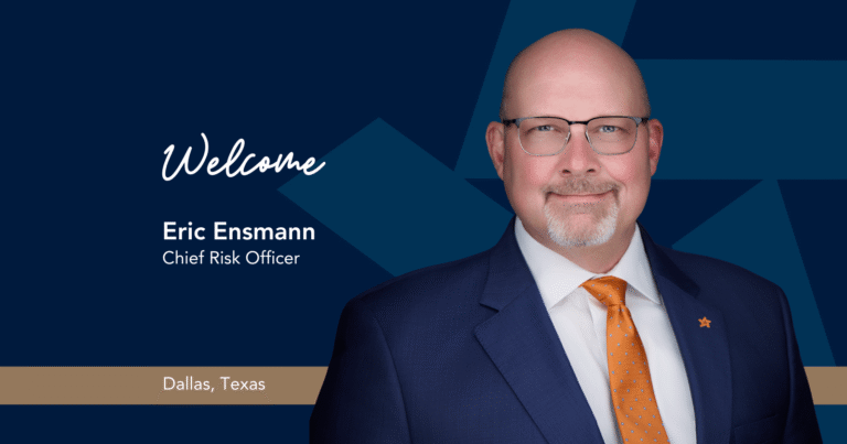 Texas Regional Bank Names Eric Ensmann Chief Risk Officer