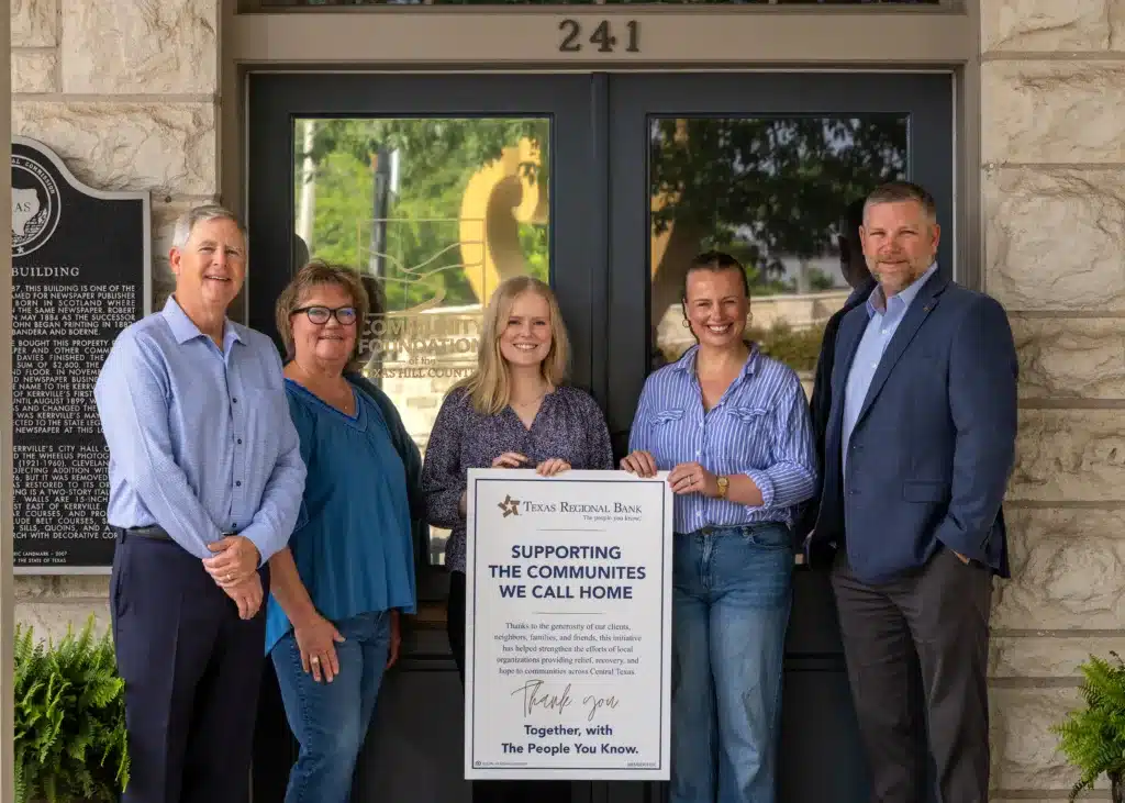 Texas Regional Bank team serving in Central Texas