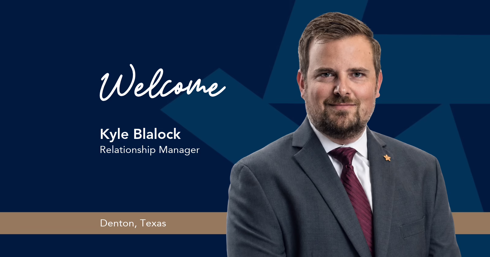TRB Welcomes: Kyle Blalock as Relationship Manager in Denton