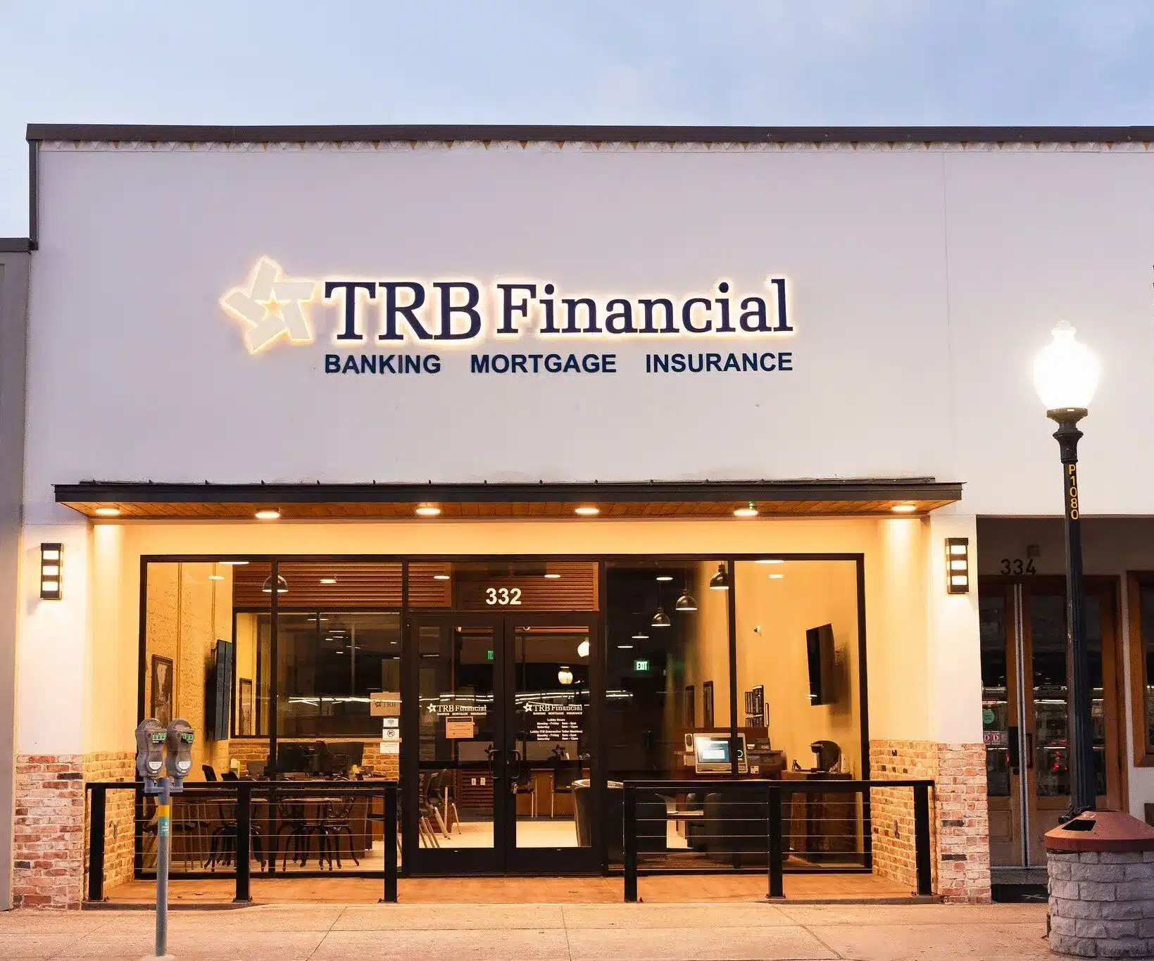 TRB Financial branch exterior at 332 Jefferson Blvd., Dallas